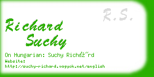 richard suchy business card